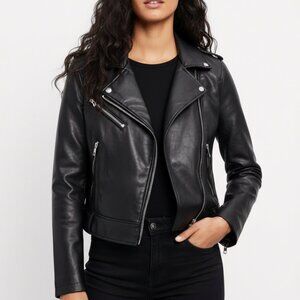 Zara Black Leather Jacket